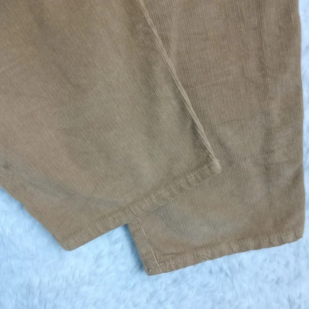 J. Crew Pants Womens Vintage Slim Straight Corduroy Camel Brown High Rise 30